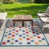 Whimsical Stars Modern Indoor Outdoor Area Rug By Blue Nile Mills