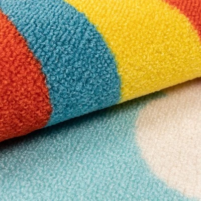 Non-Slip Airplane Modern Kid's Washable Indoor Area Rug - Blue Nile Mills - Image 4