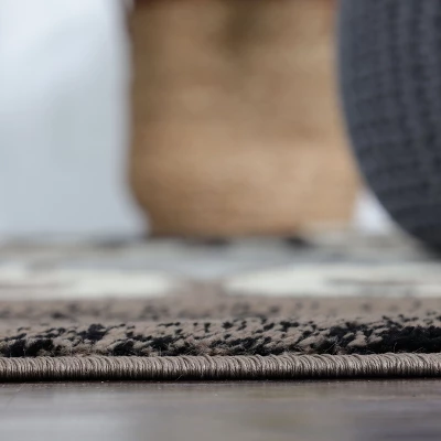 Contemporary Trellis Geometric Indoor Runner Or Area Rug By Blue Nile Mills. - Image 4