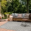 Contemporary Geometric Abstract Indoor Outdoor Area Rug By Blue Nile Mills