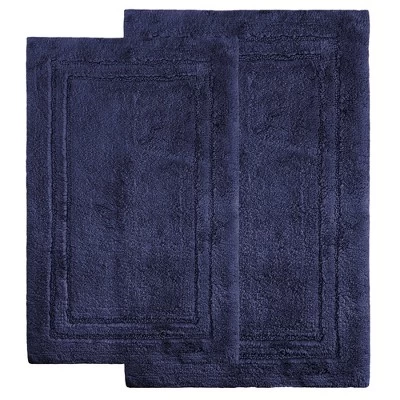 Plush And Absorbent Non-Slip Cotton 2-Piece Bath Rug Set By Blue Nile Mills - Image 15