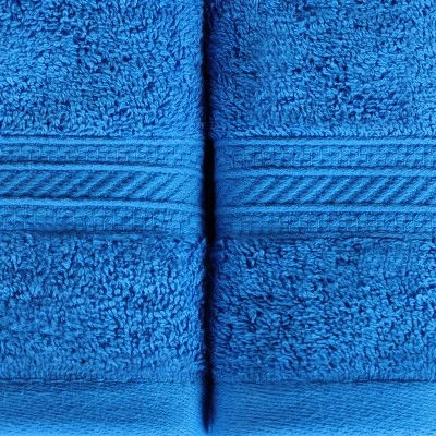 Cotton Plush Soft Highly-Absorbent Heavyweight Luxury Face Towel Washcloth Set Of 12 By Blue Nile Mills - Image 2
