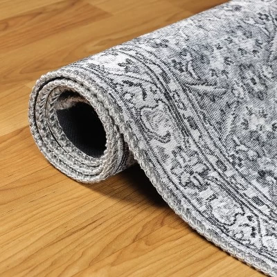 Boho Distressed Floral Indoor Area Rug Or Runner By Blue Nile Mills - Image 4