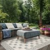 Traditional Geometric Infinity Border Indoor Outdoor Area Rug By Blue Nile Mills