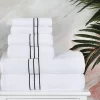 Premium Cotton Solid Plush Heavyweight Hotel Luxury Bathroom Set By Blue Nile Mills