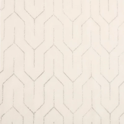 Geometric Trellis Sheer Grommet Curtain Panel Set By Blue Nile Mills - Image 2