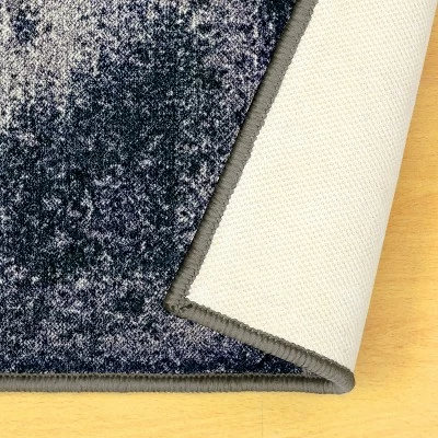 Ornamental Decorative Ornate Medallion Modern Transitional Eclectic High-Traffic Ultra-Soft Nylon Indoor Washable Area Rug By Blue Nile Mills - Image 2