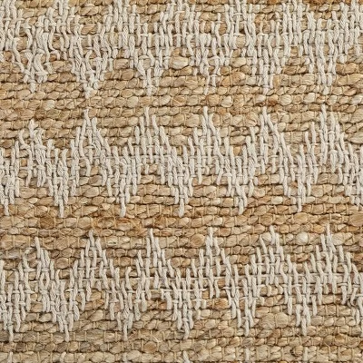 Handwoven Eco-Friendly Jute And Cotton Chevron Tassel Indoor Area Rug Or Runner By Blue Nile Mills - Image 5