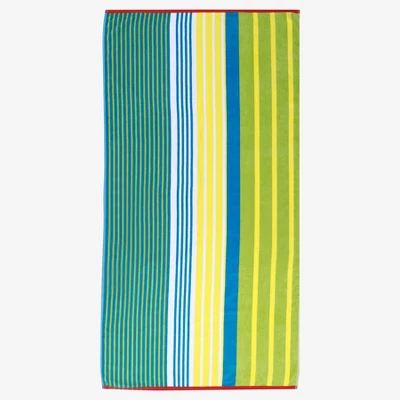 Contemporary Striped Cotton Large Oversized Beach Towel By Blue Nile Mills - Image 8