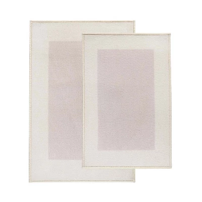 Solid Plush Washable Highly-Absorbent Non-Slip Latex Backing 2 Piece Bath Rug Set By Blue Nile Mills - Image 6