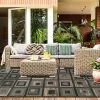 Color Block Tile Geometric Indoor Outdoor Runner Or Area Rug By Blue Nile Mills