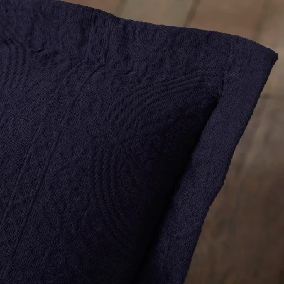 Medallion Jacquard Matelasse Cotton Bedspread Set By Blue Nile Mills - Image 3