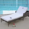 Monogrammed Patio Cotton Chaise Lounge Chair Slipcover By Blue Nile Mills