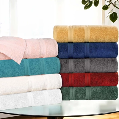 Smart Dry Cotton Medium Weight Solid Towel Set By Blue Nile Mills - Image 7