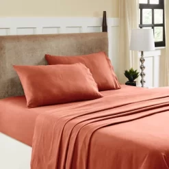 Heavyweight Cotton Flannel Fleur-de-Lis Or Solid Deep Pocket Sheet Set - Blue Nile Mills