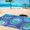 Summer Geometric Pinwheels Cotton Oversized Beach Towel By Blue Nile Mills