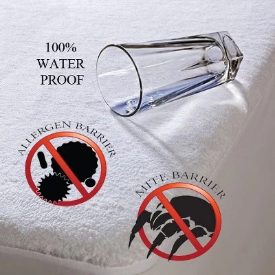 Hypoallergenic And Waterproof Cotton Blend Mattress Protector By Blue Nile Mills - Image 4