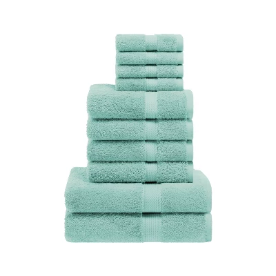 Premium Cotton 800 GSM Heavyweight Plush Luxury 10 Piece Bathroom Towel Set By Blue Nile Mills - Image 20