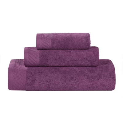 Basketweave Luxury Egyptian Cotton Solid 3 Piece Assorted Towel Set By Blue Nile Mills - Image 11