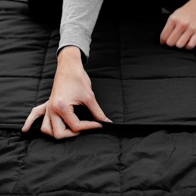 Quilted Cotton Weighted Blanket By Blue Nile Mills - Image 2