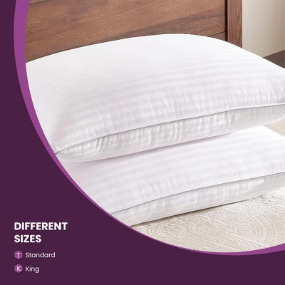 Hypoallergenic Microfiber Polyester 2-Piece Pillow Set - Blue Nile Mills - Image 8