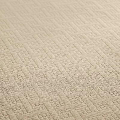 Basketweave Jacquard Matelassé Cotton Bedspread Set - Blue Nile Mills - Image 2