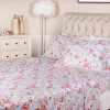 Soft 300 Thread Count Cotton Sheet Bed Set, Vintage Floral Or Solid Bedding Bohemian Wildflower By Blue Nile Mills