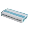 Textured Cotton Oversized Stripe Beach Towels (Set Of 2) By Blue Nile Mills