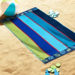 Novelty Summer Shells Cotton Oversized Beach Towel By Blue Nile Mills