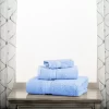 Premium Cotton 800 GSM Heavyweight Plush Luxury 3 Piece Bathroom Towel Set By Blue Nile Mills