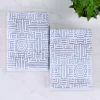 Cotton Modern Geometric Jacquard Soft Highly-Absorbent Bath Sheet Set Of 2 By Blue Nile Mills
