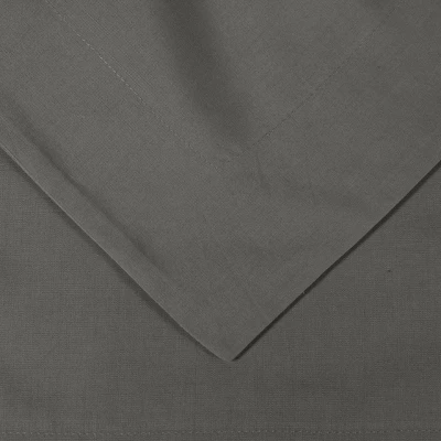 300-Thread Count Breathable Cotton Percale Solid Duvet Cover Set With Matching Pillow Shams By Blue Nile Mills - Image 4