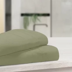 Premium Cotton 1000 Thread Count Solid 2 Piece Pillowcase Set By Blue Nile Mills