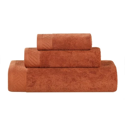 Basketweave Luxury Egyptian Cotton Solid 3 Piece Assorted Towel Set By Blue Nile Mills - Image 12